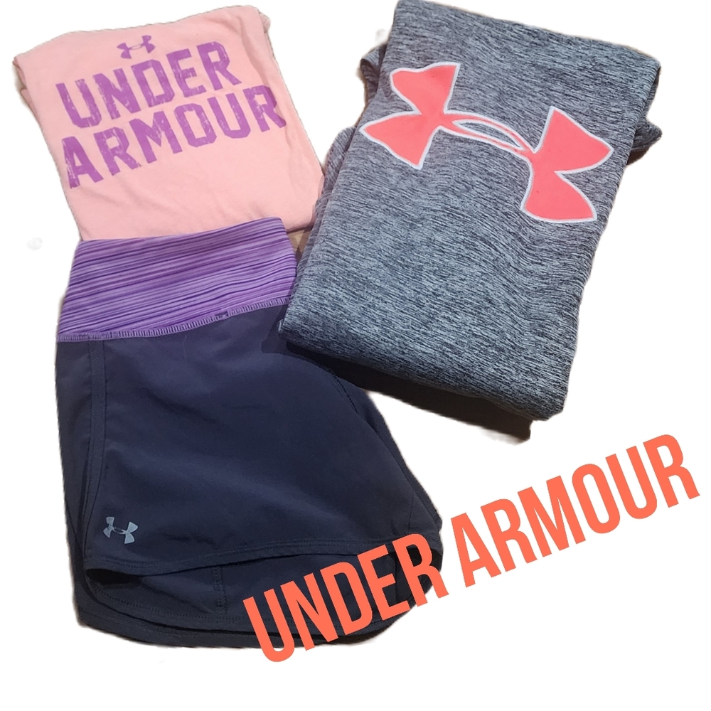 Lot 3 UnderArmour Tank Hoodie Shorts